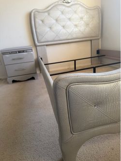 Two sets of full bed frame w/ a night stand