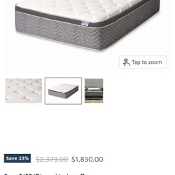 Resort Hotel 15” pillow top queen mattress 