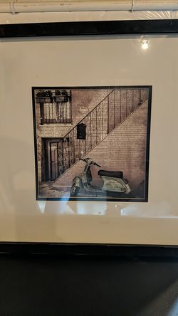 Scooter framed wall art