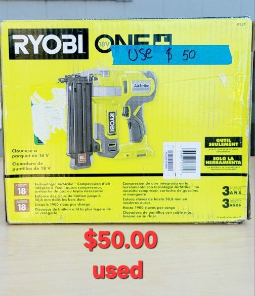 RYOBI
ONE+ 18V 18-Gauge Cordless