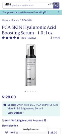 Pca skin hyaluronic acid boosting serum
