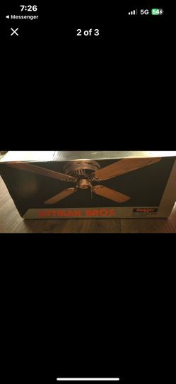 Littmans Bros Ceiling Fan 52” Snugger Brown Color