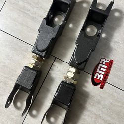 BMR Adjustable Rear Lower Coil-Over Control Arms; Black Hammertone