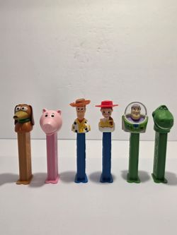 Vintage toy story pez dispenser- ham , slinky , Jessie, woody , buzz Lightyear