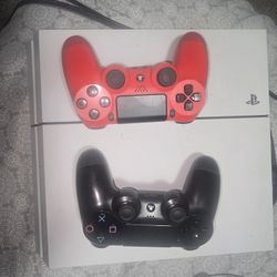 Ps4 and two controllers