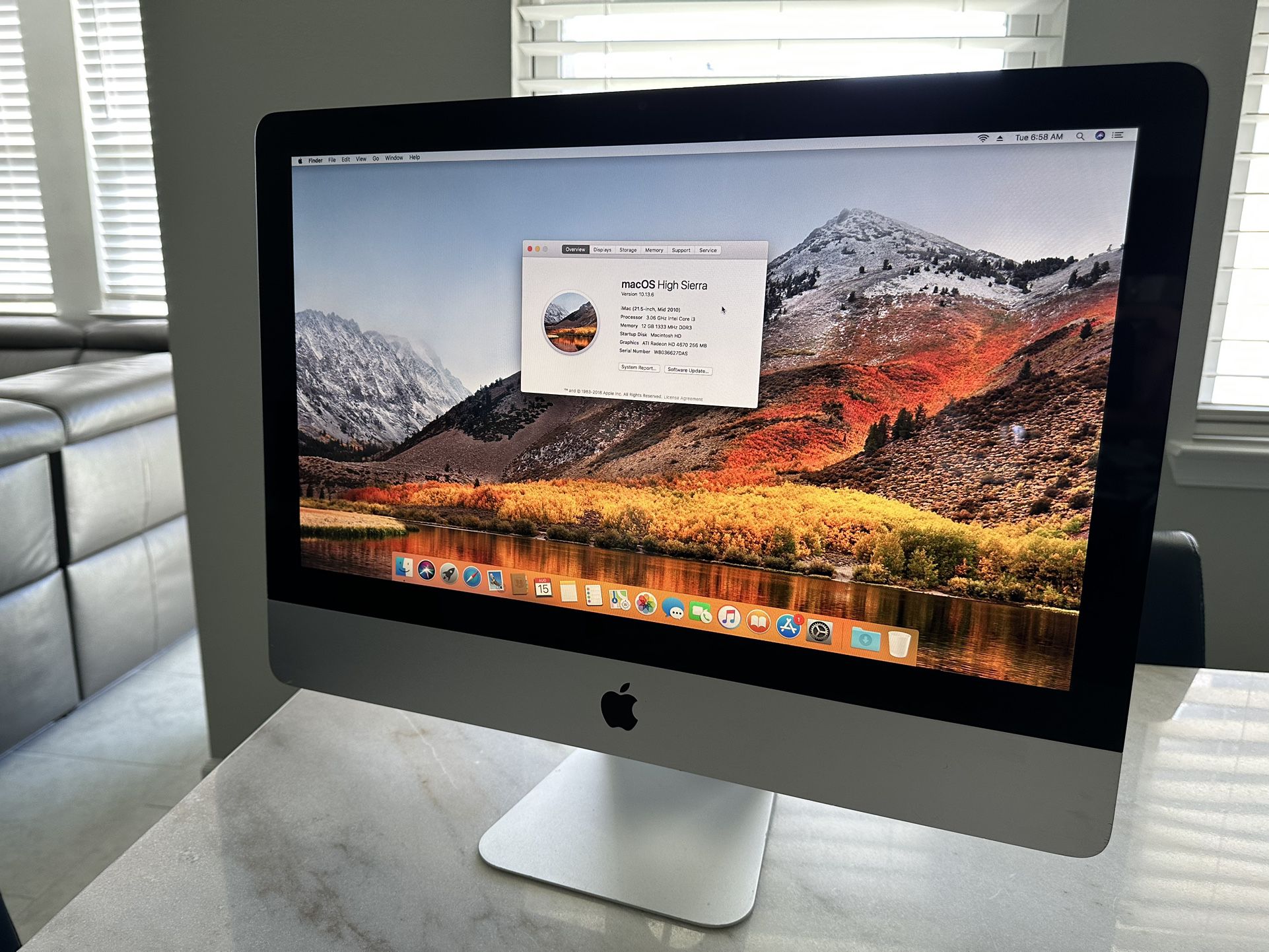 Apple iMac 21.5-inch 3.06 GHz Quad-Core Intel Core i3 (Mid 2010) for Sale  in Windermere, FL - OfferUp