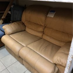Recliner Leather Loveseat 