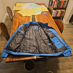 Blue Leather Jacket