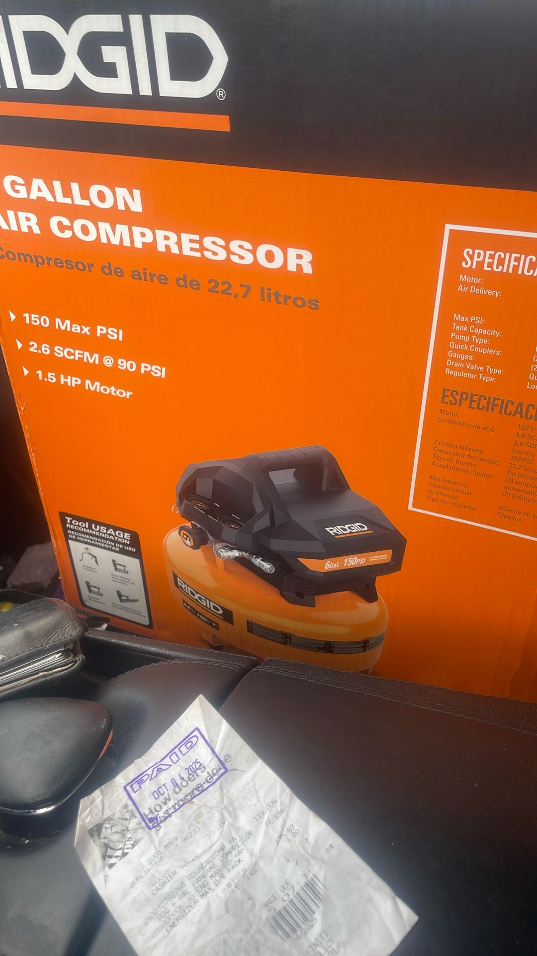 Brand new rigid air compressor never used