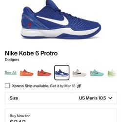 Kobe 6 “dodger”