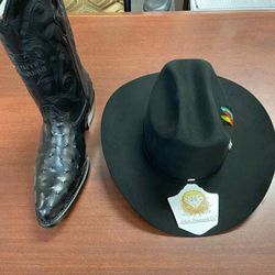 Set de Botas Vaqueras Y Texana Para Hombre 