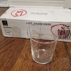 NEW Lot of 12 Bodega Bormioli Rocco Glasses Rocks Glear Glass Small Drinking 12 oz Restaurant