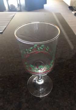 Christmas stemware glasses