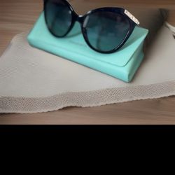 Tiffany & Co. Sunglasses Women's TF4173B 80019S Black/Tiffany Blue Gradient 55mm