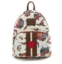 Loungefly Harry Potter Tattoo Art Mini Backpack