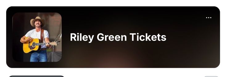 Riley Green Concert Tickets
