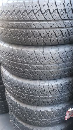 Four matching Bridgestone tires for sale 255/70/18