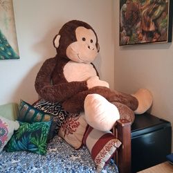 Giant Stuffed Monkey Plush