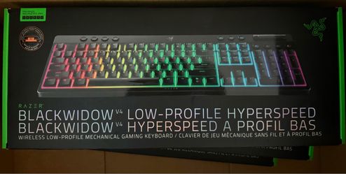 Razer BlackWidow V4 Hyperspeed Low Profile Gaming Keyboard