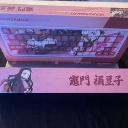 Professional Gaming Keycap And Mousepad Nezuko Kamado, Kit