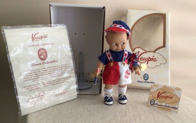 Effanbee 8” Kewpie Doll Yankee Doodle USA V3020