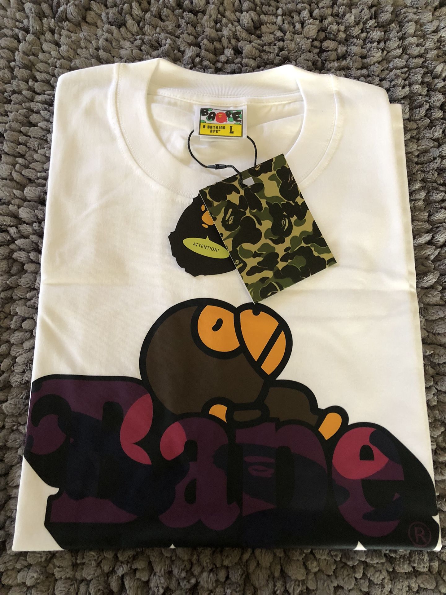 White Bape Tee