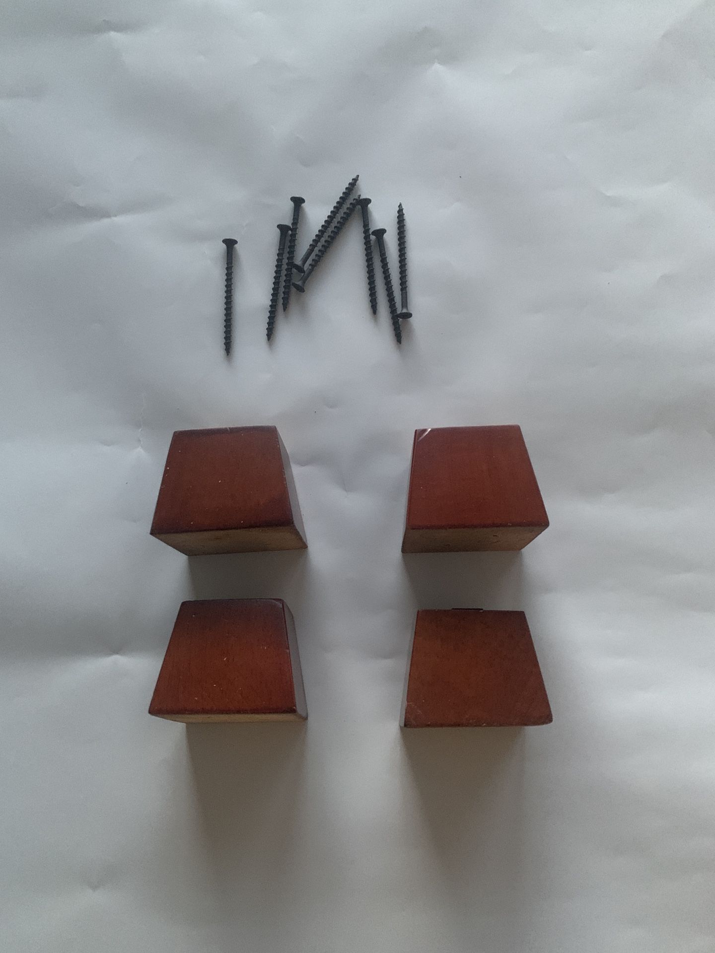 Furniture Legs Feet Wood Sofa Couch 4 Legs Plus Screws