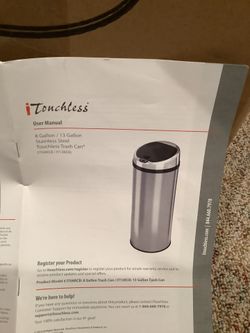 ¡touchless garbage can 