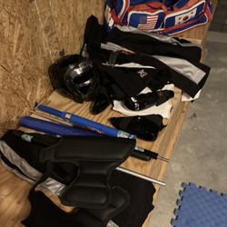 Martial Arts Bag with Items Nunchucks Etc 