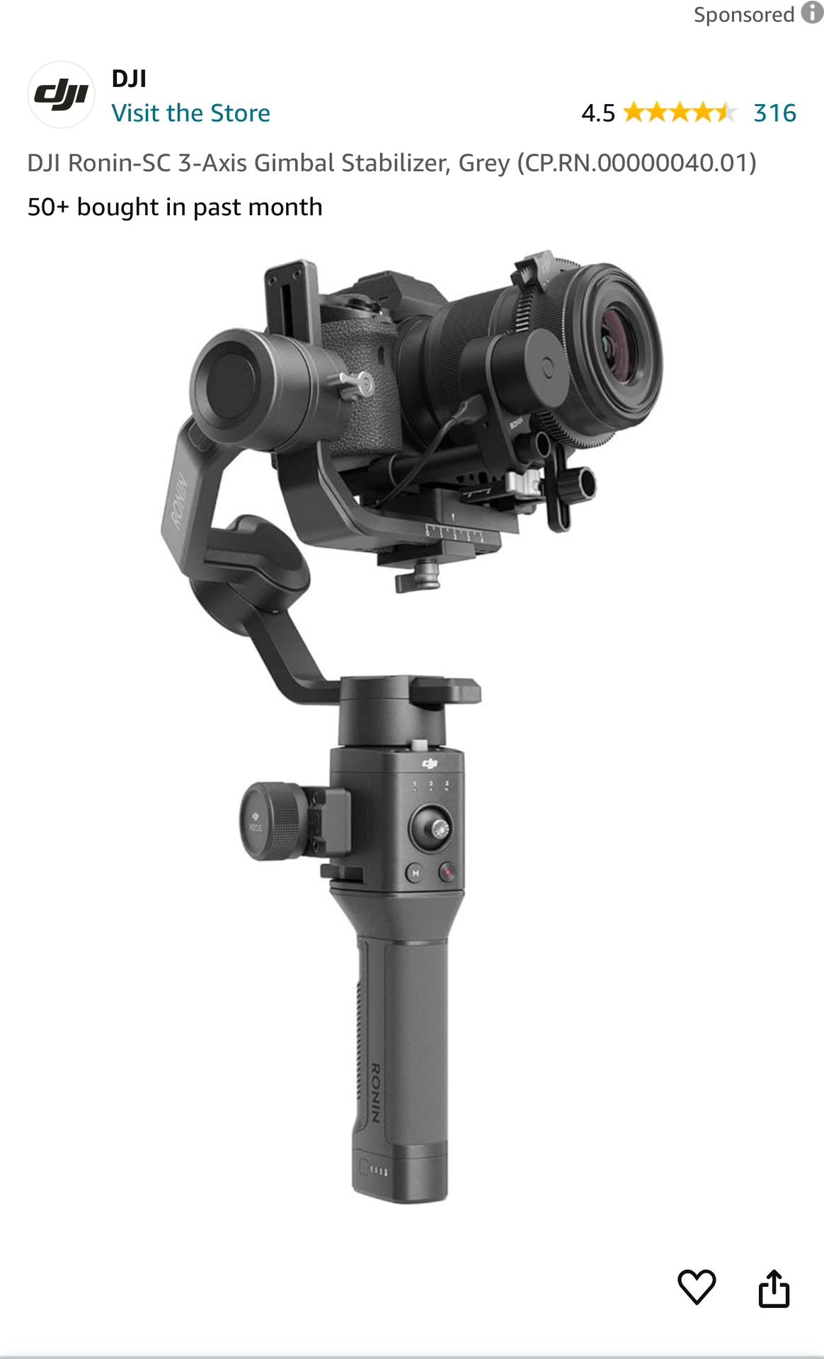 Ronin SC Camera Stabilizer