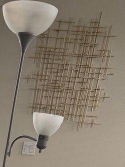 Gold Geometric Metal Wall Art