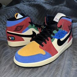 Air Jordan 1 Mid x Blue The Great Sz 10 