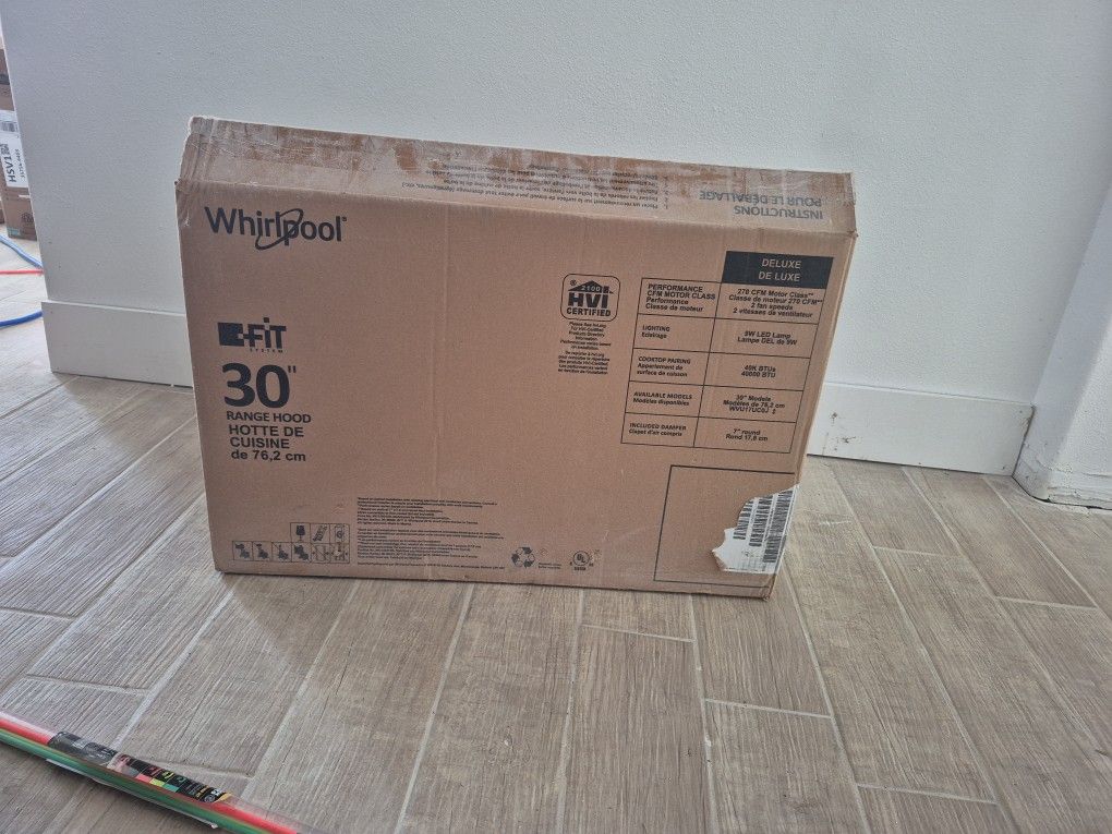 30 Inch Whirpool Range Vent