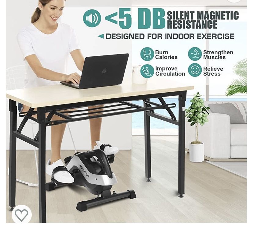 ANCHEER Under Desk Bike Pedal Exerciser, Mini Seated Leg Pedal