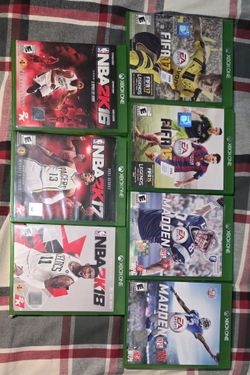 XBOX ONE GAMES MADDEN FIFA NBA VGC $10 EACH