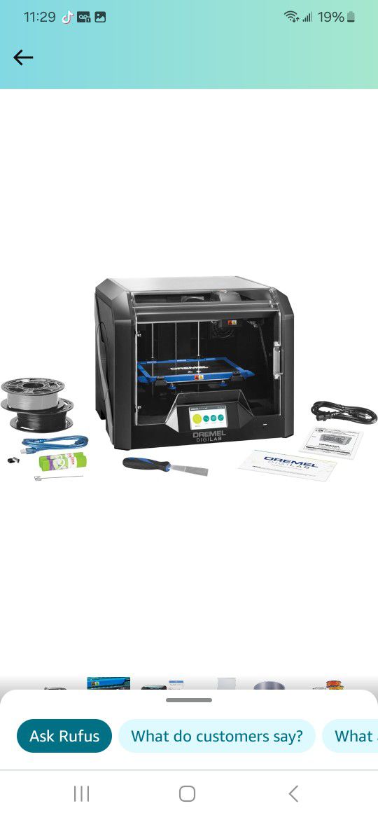 Dremel DigiLab 3D45-01 3D Printer with Filament - Heated Build Plate & Auto 9-Point Leveling - PC & MAC OS, Chromebook, iPad Compatible - Nylon, ECO-A