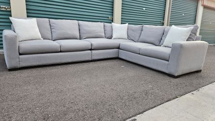 FREE DELIVERY!!! Room and Board "Metro" 4pc Sectional Couch GRAY ($7K Retail...65% OFF!!!)