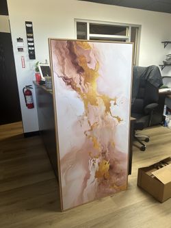 Pink And Gold Wall Art 