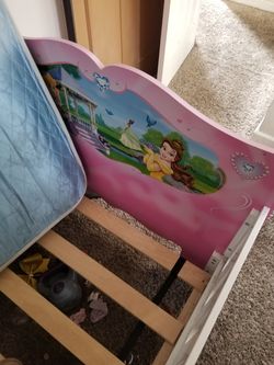 Disney princess bed-wood