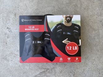 12 Lbs Weighted Vest Bally Total Fitness New Black