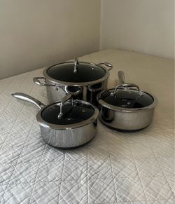 Hexclad Hybrid Pot with Lids Set 6 Pc