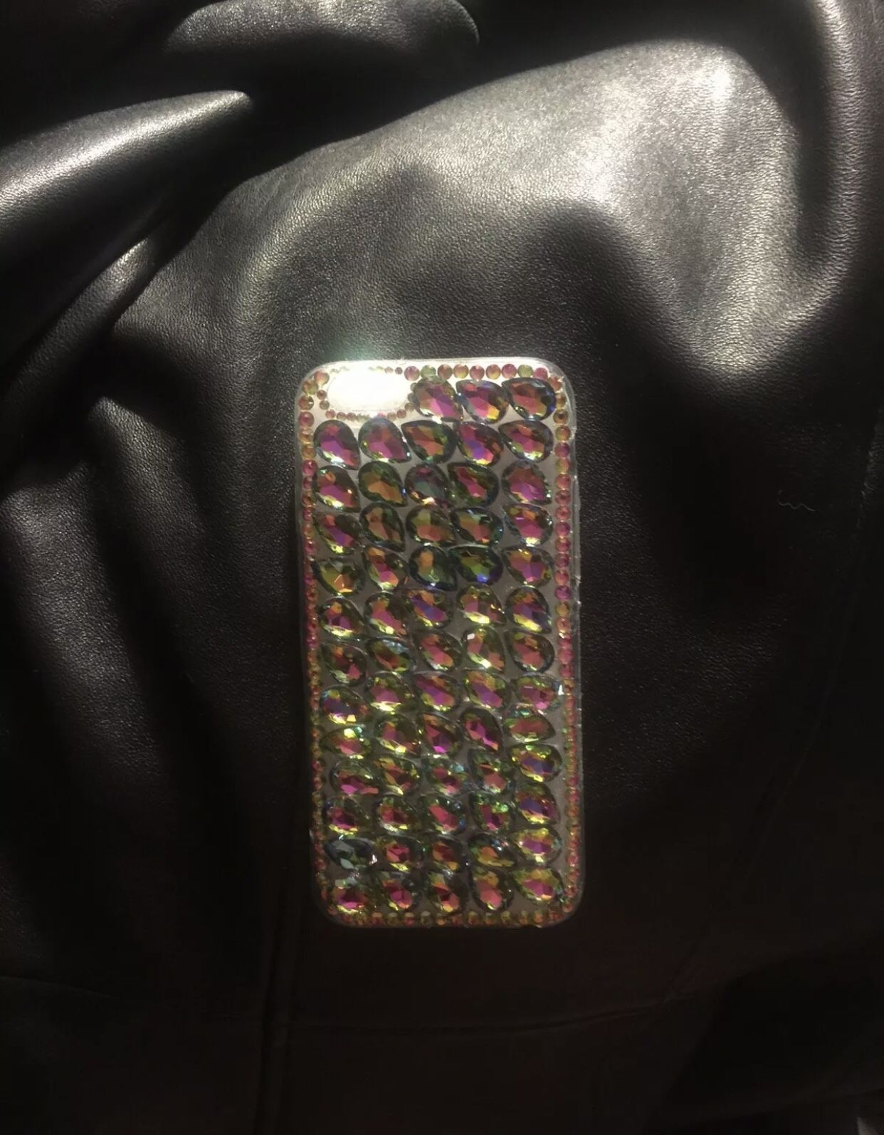 iPhone SE (2020) Tear Drop Rhinestone Back Case 