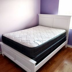 NEW FULL MATTRESS WITH BOX SPRING ♨️ Bed frame is not available