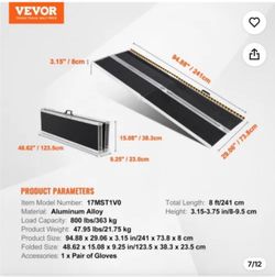 Portable ramps 8 ft Ramps extra grande para sillas