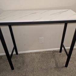 Faux marble table top Bar height