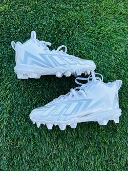 🏈 FREAK SPARK MD 23 INLINE Sz 3 BIG KID 'WHITE SILVER METALLIC'
