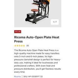 Ricoma Auto-Open Plate Heat Press