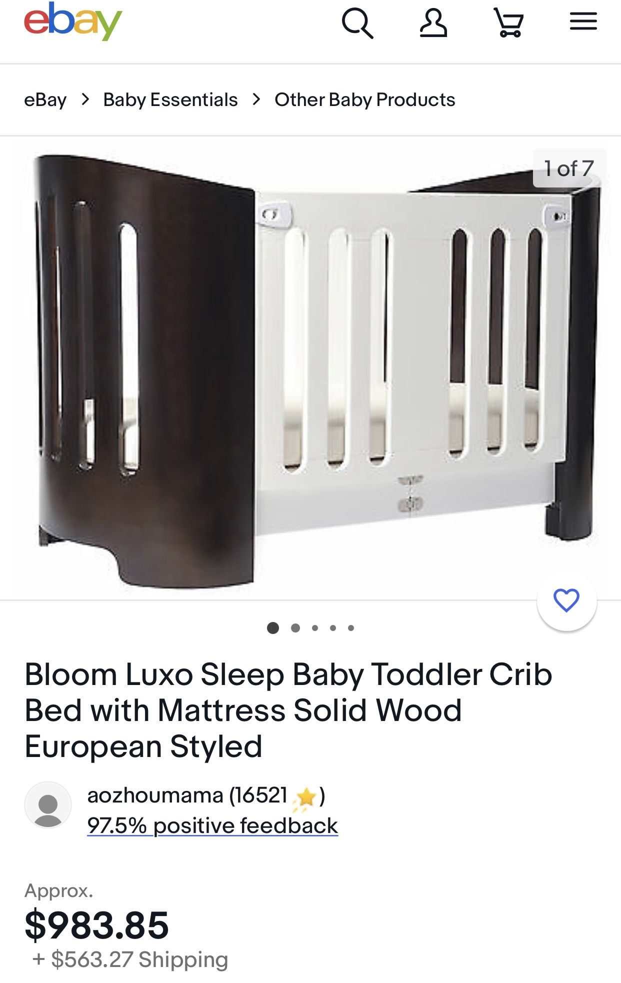 Bloom luxo cot bed hot sale