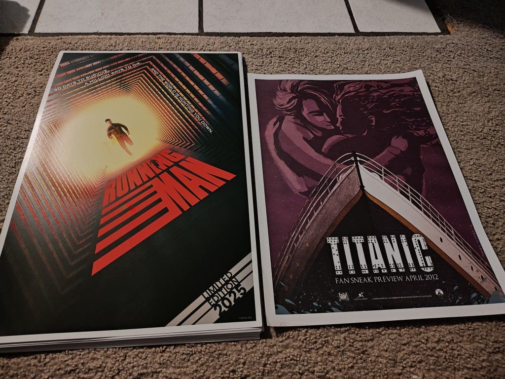 Vintage Titanic OOP POSTER fan sneak preview April 2012 poster rare