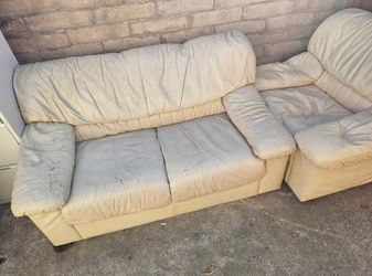 Free Leather Sofa And Armchair 